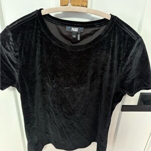 Paige Black Velvet Women's Top